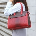 thumbnail image 4 of MKF Collection Reidy Crocodile Women Tote Bag, Handbag Purse by Mia K - Burgundy Red, 4 of 7