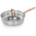 thumbnail image 4 of Gibson Home  Bransonville 8 Piece Stainless Steel Cookware Set in Chrome and Bronze, 4 of 5