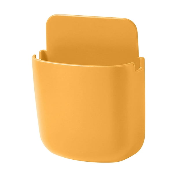 pstuiky Caja de pared para control remoto de aire acondicionado, caja de almacenamiento de pared, perforadora, soporte para teléfono móvil
