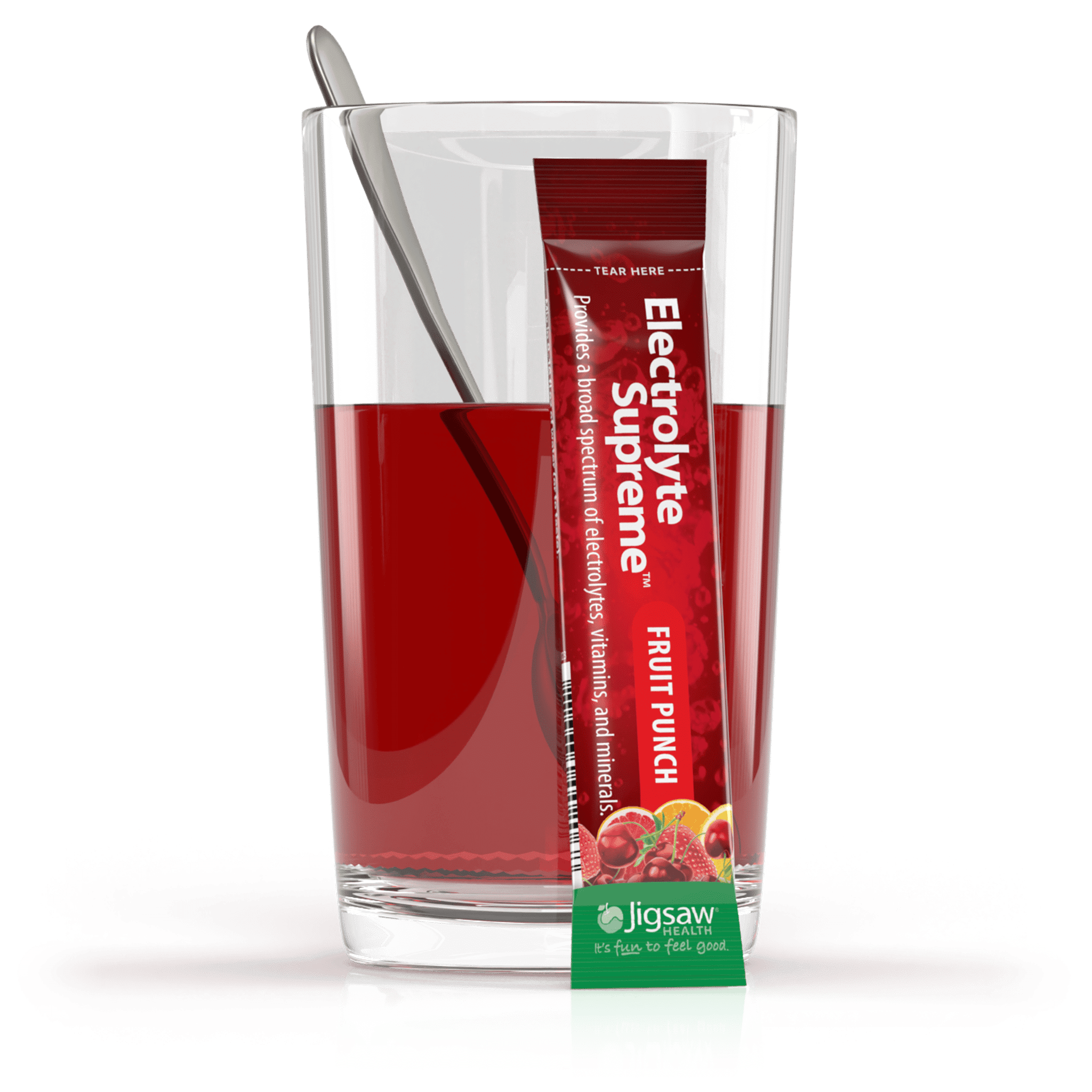 Jigsaw Health Electrolyte Supreme | Broad Spectrum of Electrolytes + Trace Minerals | Fruit Punch Flavor | 60 Servings (Packets)