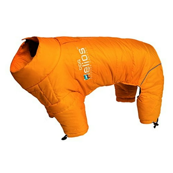 Waded-Plush Adjustable and 3M Reflective Dog Jacket,Sporty Orange,Medium