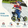 thumbnail image 4 of Qaba Tricycle for Toddlers Age 2-5 with Adjustable Seat, Toddler Bike for Children with Basket, Bell, Yellow, 4 of 10