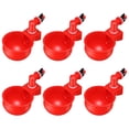 thumbnail image 1 of 6 piezas automático pollo tazas gallinero pájaro tazas jaula pájaro 6 uds rojo Yuyangstore Copas para beber aves de corral, 1 of 8
