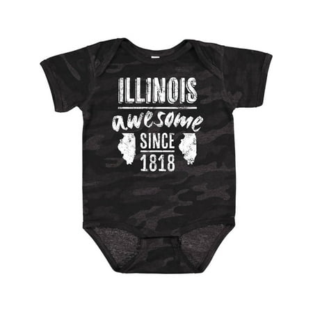 

Inktastic Illinois Awesome Since 1818 Gift Baby Boy or Baby Girl Bodysuit