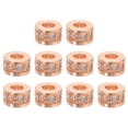 thumbnail image 1 of Unique Bargains Perles Intercalaires Rondes, 10 Pcs 6mm - Perles Intercalaires Rondes en Zircon pour Fabrication de Bijoux (Blanc - Or Rose), 1 of 7
