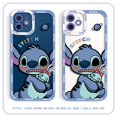 thumbnail image 3 of Funda de silicona para teléfono móvil, carcasa de Disney Stitch para iPhone 14, 13, 12, mini, 11 pro, xs, max, X, XR, 7 PLUS, SE 2020, regalo de pareja, 3 of 4