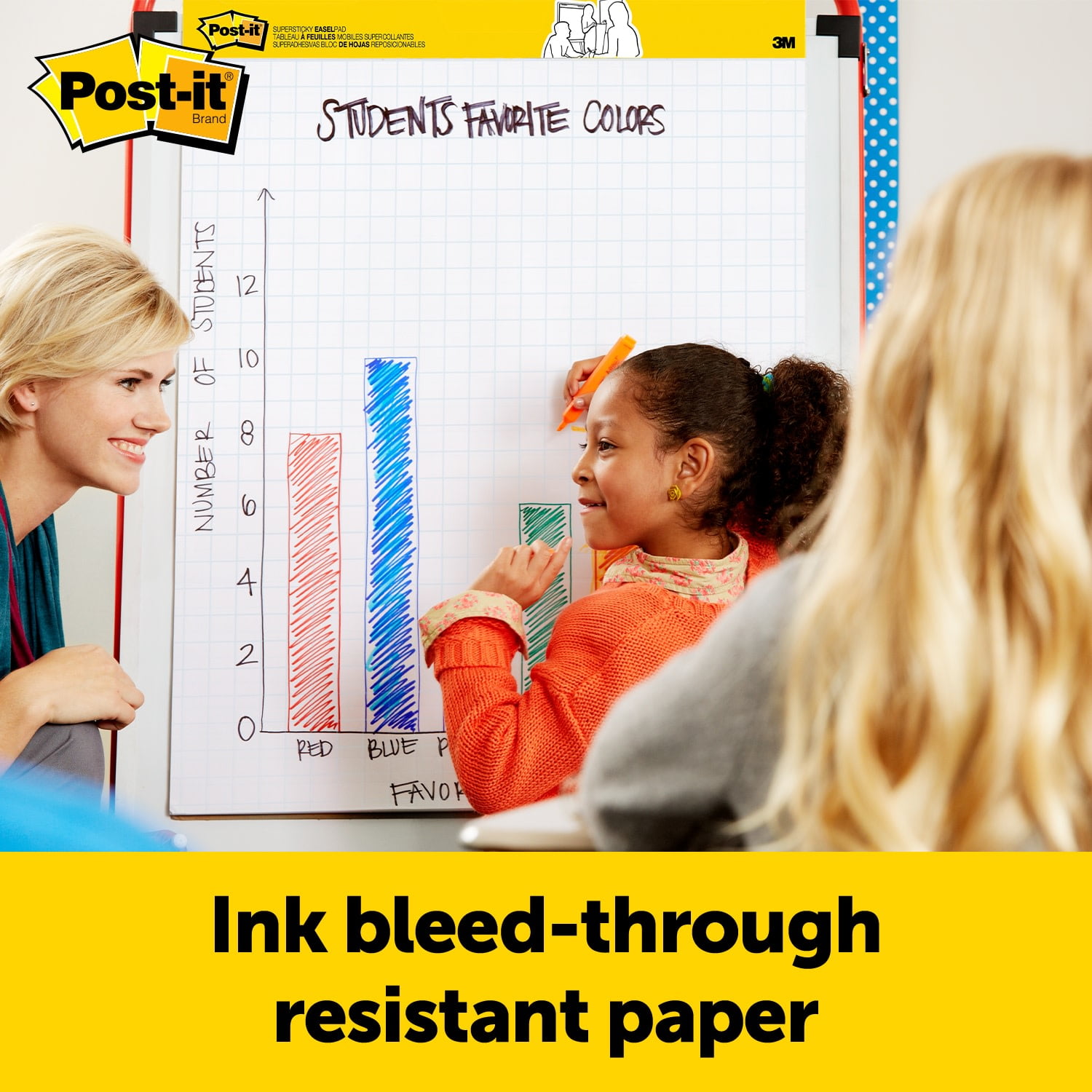 Post-it Super Sticky Tabletop Easel Pad, White, Lined, 20 in. x 23 in., 1 Pads