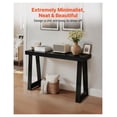 thumbnail image 2 of Console Table 46.5 inch, Modern Sofa Table Behind Couch, Long Narrow Entryway Table, Wooden Accent Table for Hallway, Living Room, Bedroom, Easy Assembly, Black, 2 of 6