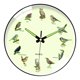 thumbnail image 3 of Reloj de pared redondo y silencioso de 8 pulgadas de diámetro, ideal para decorar paredes o como regalo. Perfecto para cafeterías. Marco negro, 3 of 9