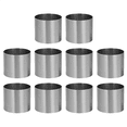 thumbnail image 2 of 20x Round Cake Rings Mold, Pastry Ring Round Food Ring Stainless Steel,Dessert Food Rings Food Molding Set 2.4In,20 x Mini Mousse Ring,Silver, 2 of 9