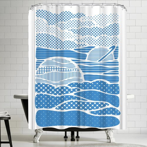 East Urban Home Joe Van Wetering Summer Solstice Shower Curtain