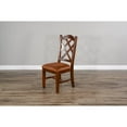 thumbnail image 2 of Sunny Designs Santa Fe 19" Double Crossback Wood Chair in Dark Chocolate, 2 of 6