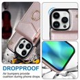 thumbnail image 3 of Elegante funda multifuncional tipo cartera para iPhone 14 Pro Max con correas, ranura para tarjetas, soporte para anillo, protección para cámara, material de PU, a prueba de golpes, anti-th, 3 of 5