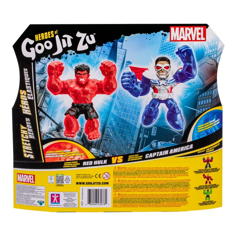 スポーツトイ・アクショントイ jugjug0512 Heroes of Goo Jit Zu Marvel Verse Collider Pack, Red Hulk Versus
