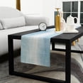 thumbnail image 5 of Blue Ombre Cotton Linen Table Runner 18 x 72 inch Modern Abstract Art Aesthetics Non-slip Rectangular Dining Table Decor for Wedding Party Holiday Dinner, 5 of 8
