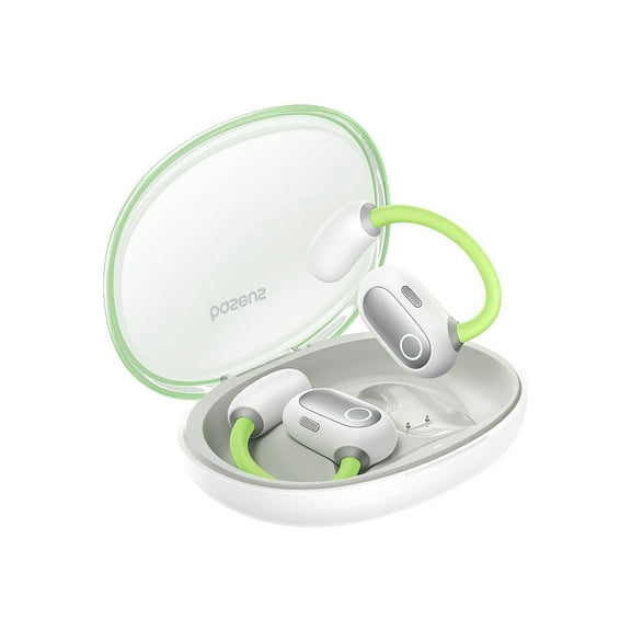Baseus Open Ear Headphones True Wireless Earbuds Bluetooth 5.3 Open Ear Headphones Sport Earphones,Green