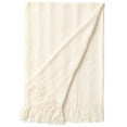 thumbnail image 5 of Decorative Throw Blanket - 50x60in Soft Knit with Delightful Fringe Edges for a Sophisticated and Cozy Touch to Your, 5 of 9