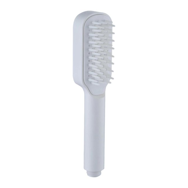 DOLITY 2 in1 Shower Head with Massage Combs Saving Water High Pressure Adjustable Fits White
