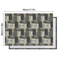 thumbnail image 5 of Brown Checkered Geometric and Floral Pattern Summer Placemats Table Placemats Set Of 6-Linen Kitchen Washable Placemats Table Mats 11.8"x17.7" Non-Slip Heat Resistant, 5 of 5
