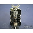 thumbnail image 4 of Leviton R57-TWR20-00W Duplex Receptacle, 2 -Pole, 20 A, 125 V, Side Wiring, NEMA: 5-20R, White, 4 of 4
