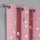 thumbnail image 2 of Zhuge Cortinas perforadas de estilo sencillo, cortinas de sombreado adecuadas para dormitorio, sala de estar, cocina (2 paneles, 83,8" de largo x 52" de ancho, rosa A101), 2 of 5