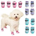 thumbnail image 4 of CBFFDC Flexible Sole Dog Boots Non Slip Waterproof Pet Shoes 4Pcs Fastener Fixing Thickened Warm Windproof Paw Protection Shoes for Dogs, 4 of 6