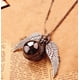thumbnail image 4 of Reloj llavero Reloj colgante Snitch dorada Alas de ángel Bola Reloj de bola de ángel, 4 of 4