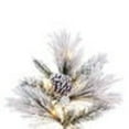 thumbnail image 2 of Vickerman 7.5' x 49" Flocked Atka Pine Artificial Christmas Tree, 3mm LED Color Changing Lights, 2 of 7