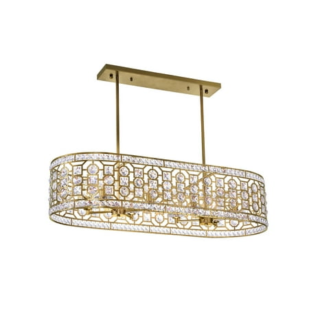 

8 Light Chandelier with Champagne Finish