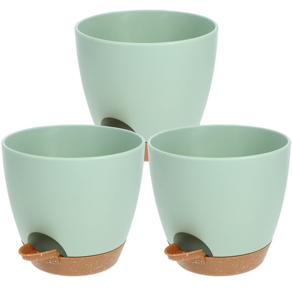 HOOWIFFY Self Watering Planter Office Decor 3Pcs 12.0In