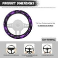 thumbnail image 7 of Yuyamidu Purple Butterfly Steering Wheel Cover for Women 15 Inch Flannel Car Steering Wheel Covers for Sedan Warm Automotive Steering Wheel Protector Accessories, 7 of 7