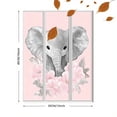 thumbnail image 3 of Cute Elephant with Pink Flowers Canvas Wall Art，Suitable for Nursery，Bedroom，Living Room，Bathroom，Kids Room Decoration., 3 of 8