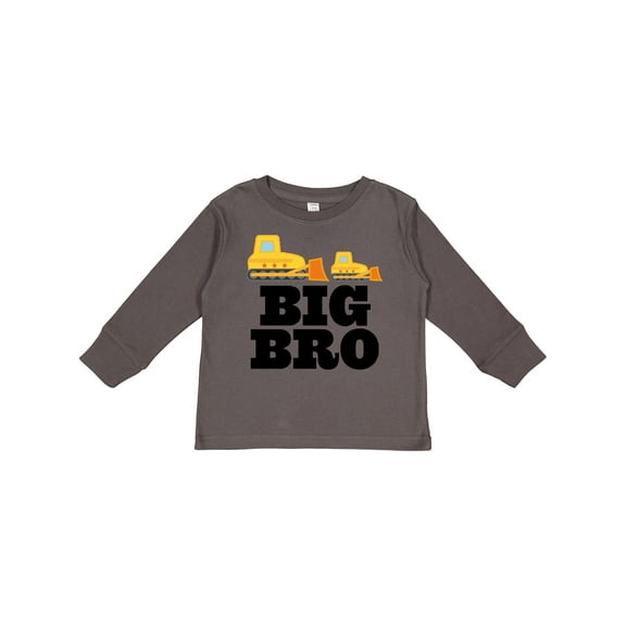 Inktastic Big Bro Boys Brother Bulldozer Boys or Girls Long Sleeve Toddler T-Shirt