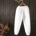 thumbnail image 1 of Pantalones de algodón de plumón para mujer, ropa de abrigo de invierno, recién llegados, pantalones casuales con cintura alta, ligeros, cálidos, con nudo en las piernas, ropa holgada de, 1 of 6