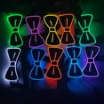 thumbnail image 4 of Hariumiu Decor Halloween LED Bow Tie Glow in The Dark Adjustable Button Various Light Modes for Parties Weddings Halloween Cosplay, 4 of 10