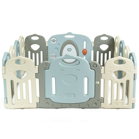 UPC: 6933315514747 | Costway Kids Baby Playpen 14 Panel Activity Center Safety Play Yard Home Indoor Outdoor