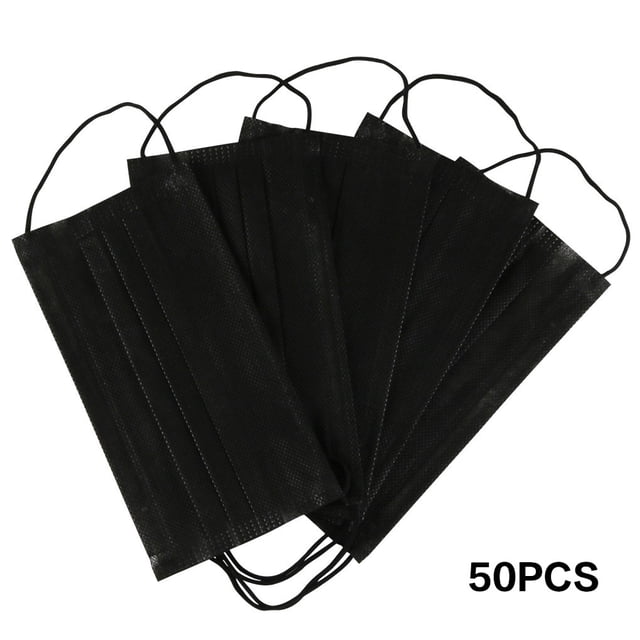 Disposable Mouth Mask with Elastic Earloops Anti-Dust Non-toxic Non-woven Face Mask Face Cover 50pcs