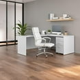 thumbnail image 6 of Studio C 66W x 30D L-Shaped Desk with Drawers in White - Engineered Wood, 6 of 6