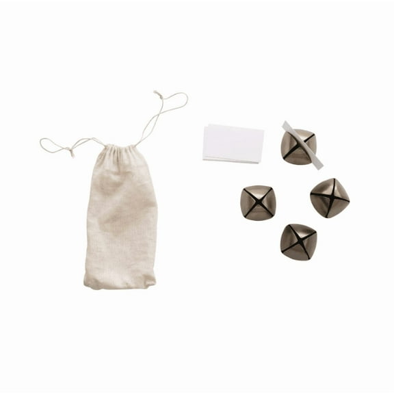 Creative Co-Op 2.5" Metal Bell Place Card Holders with Cards
