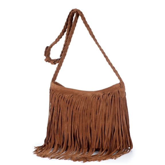 GASTROPOD Boho Purses for Women Fringe Handbags Light Brown 1Set Traveling Shoulder Bag Fringe Purse Boho Bag