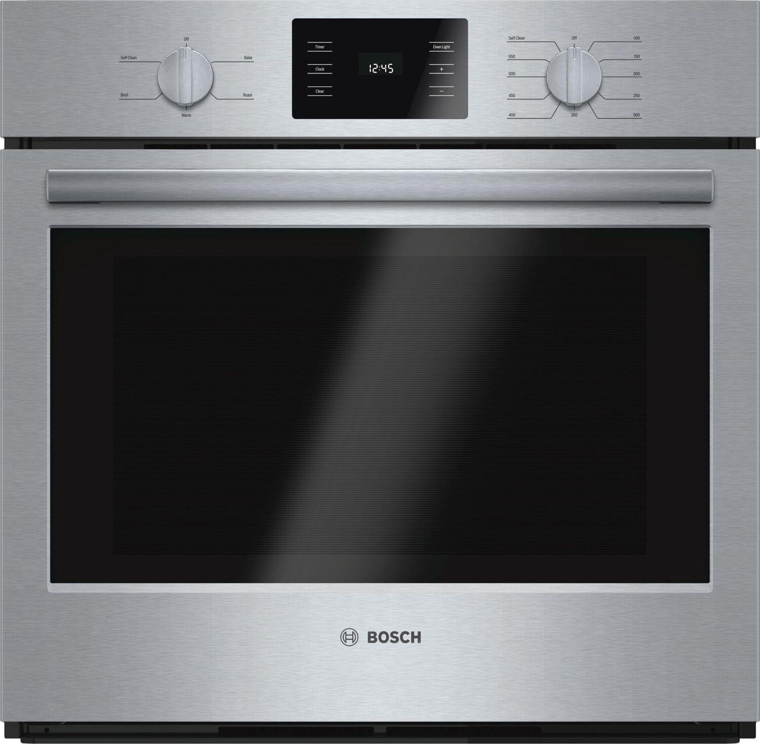 Bosch 500 Series HBL5351UC - Oven - built-in - niche - width: 28.5 in - depth: 23.5 in - height: 27 in - with self-cleaning - stainless steel