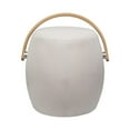 thumbnail image 2 of Bucket Ottoman Stool Chair with Carrying Handle (Beige), 2 of 7