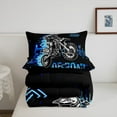 thumbnail image 5 of Erosebridal Dirt Bike Comforter Sets,Extreme Sports Comforters & Duvets,Grid Room Decorative,Reversible,Breathable,2pcs, 5 of 7