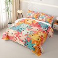 thumbnail image 3 of Erosebridal Kawaii Axolotl Bed Spread Queen,Colorful Ocean Animals Queen Coverlet Set For Girls,3-Piece, 3 of 7