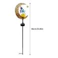 thumbnail image 4 of Hollow Moon Light Iron Craft impermeable moderno estilo Ins para césped (B), 4 of 4