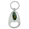 thumbnail image 2 of Olive You I Love You Funny Keychain Chrome Metal Spinning Oval Bottle Opener, 2 of 4