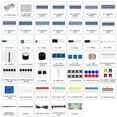thumbnail image 2 of Kit de componentes electrónicos con módulo de fuente de alimentación, cable de puente, licencia de pruebas de 400 puntos de , potenciómetr, 2 of 8