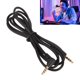 thumbnail image 5 of Cable de extensión para auriculares de 35 mm transmisión de señal estable Cable de sonido de repuesto profesional de 49 pies Cables TPE para accesorios de auriculares para, 5 of 8