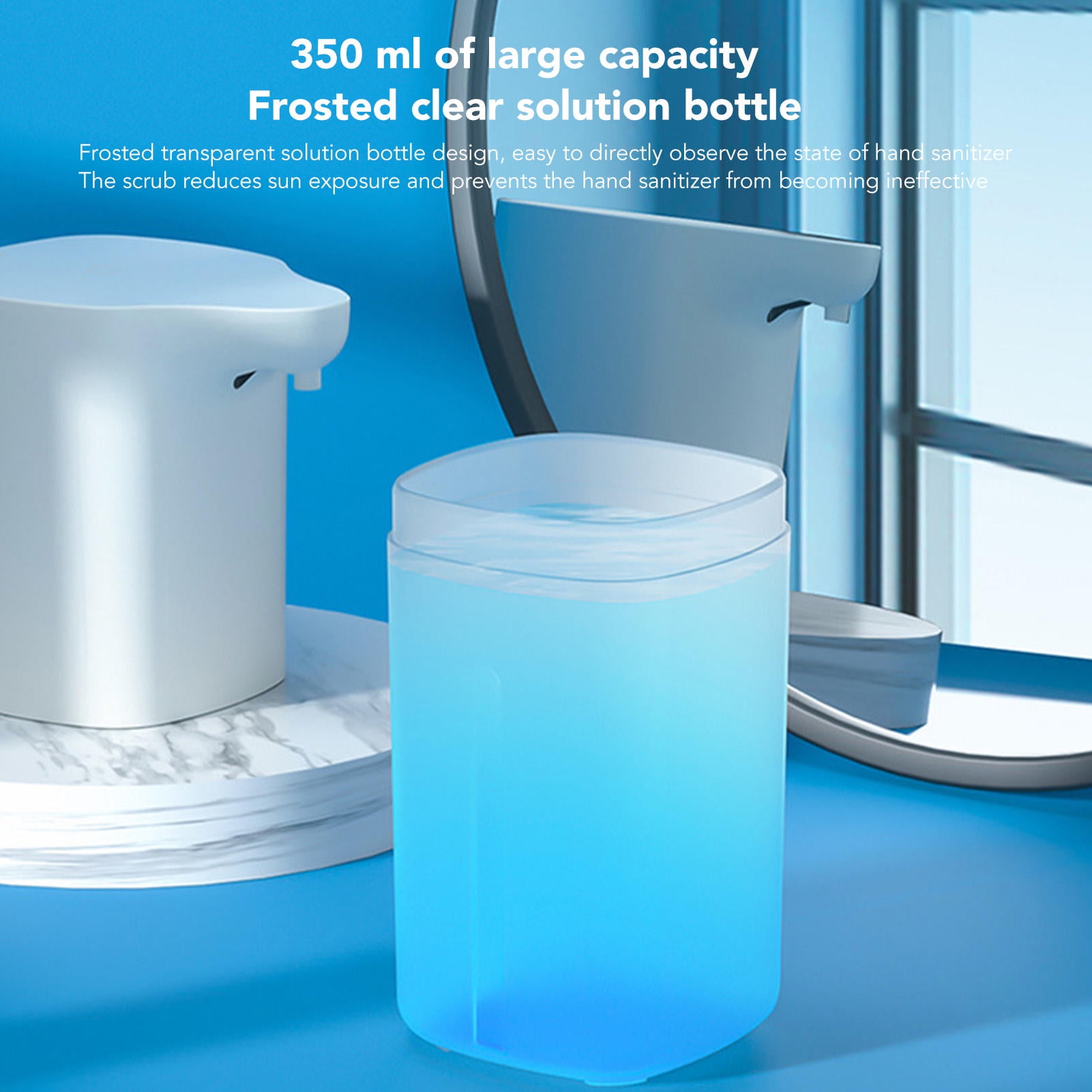 Suodoka Touchless Automatic Foam Soap Dispenser – 350 ML, USB Rechargeable, Life‑Grade Waterproof, Ideal for Kids, Hotels & Home Use