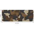 thumbnail image 7 of Brown Beige Camo Classic Shapes Pattern Kitchen Rug Mat,Kitchen Runner Rugs Non Skid Washable,Decorative Kitchen Floor Mats for Kitchen,Sink,Laundry,17"x47.2", 7 of 7